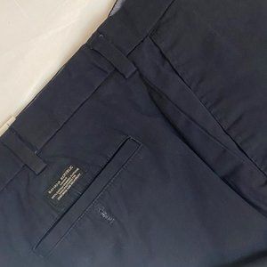 Banana Republic Flat Front Navy Chinos